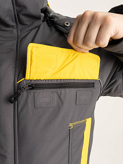 Камчатка МАГМА костюм для рыбалки GRAYLING, зимний серо-жёлтый
